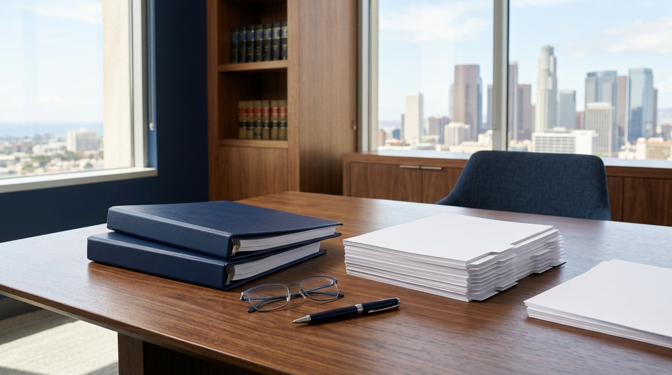 California workers compensation attorney reviewing a claim file