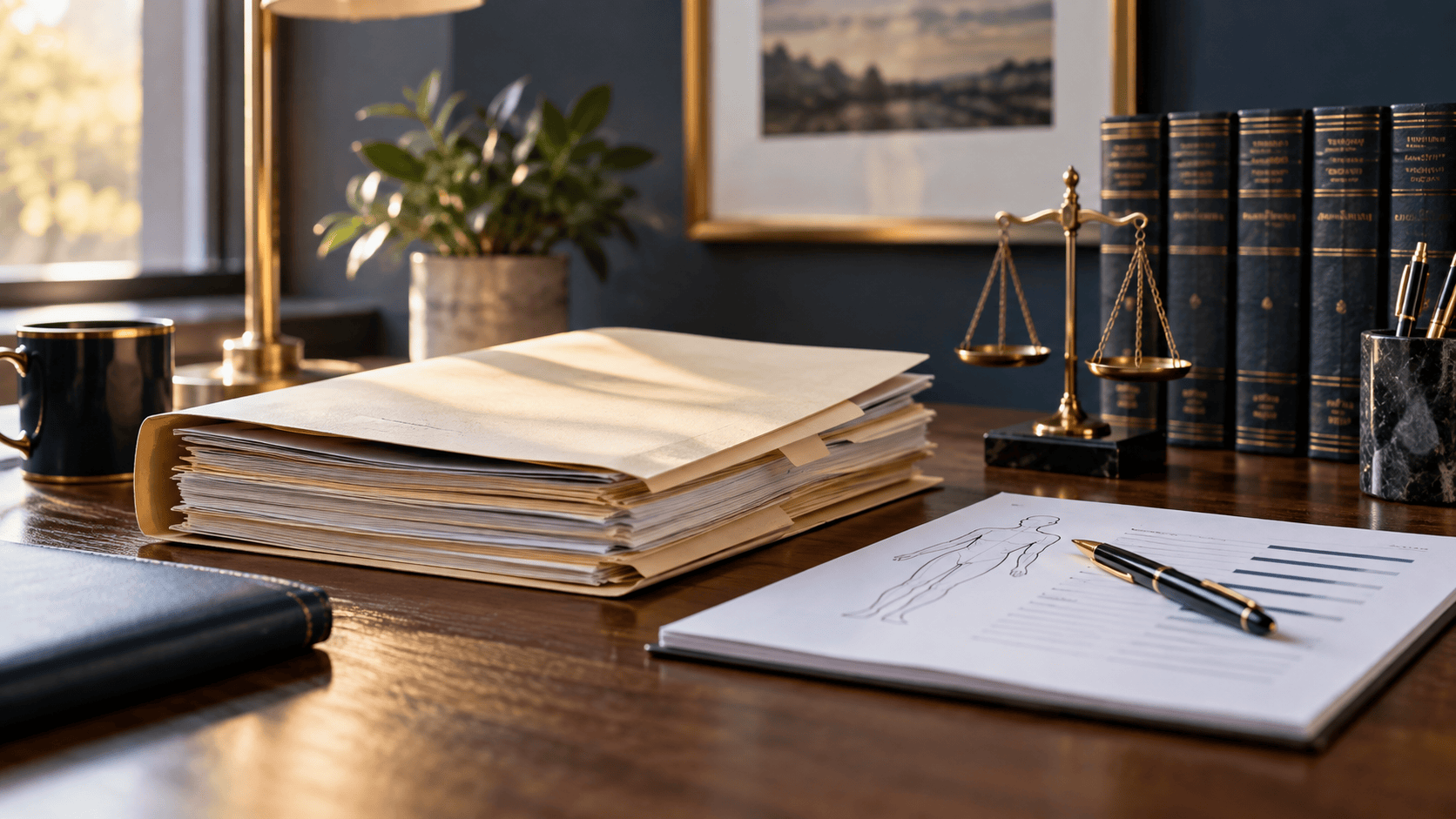 Medical history, work restrictions, and separate SIBTF threshold questions in an organized claim file