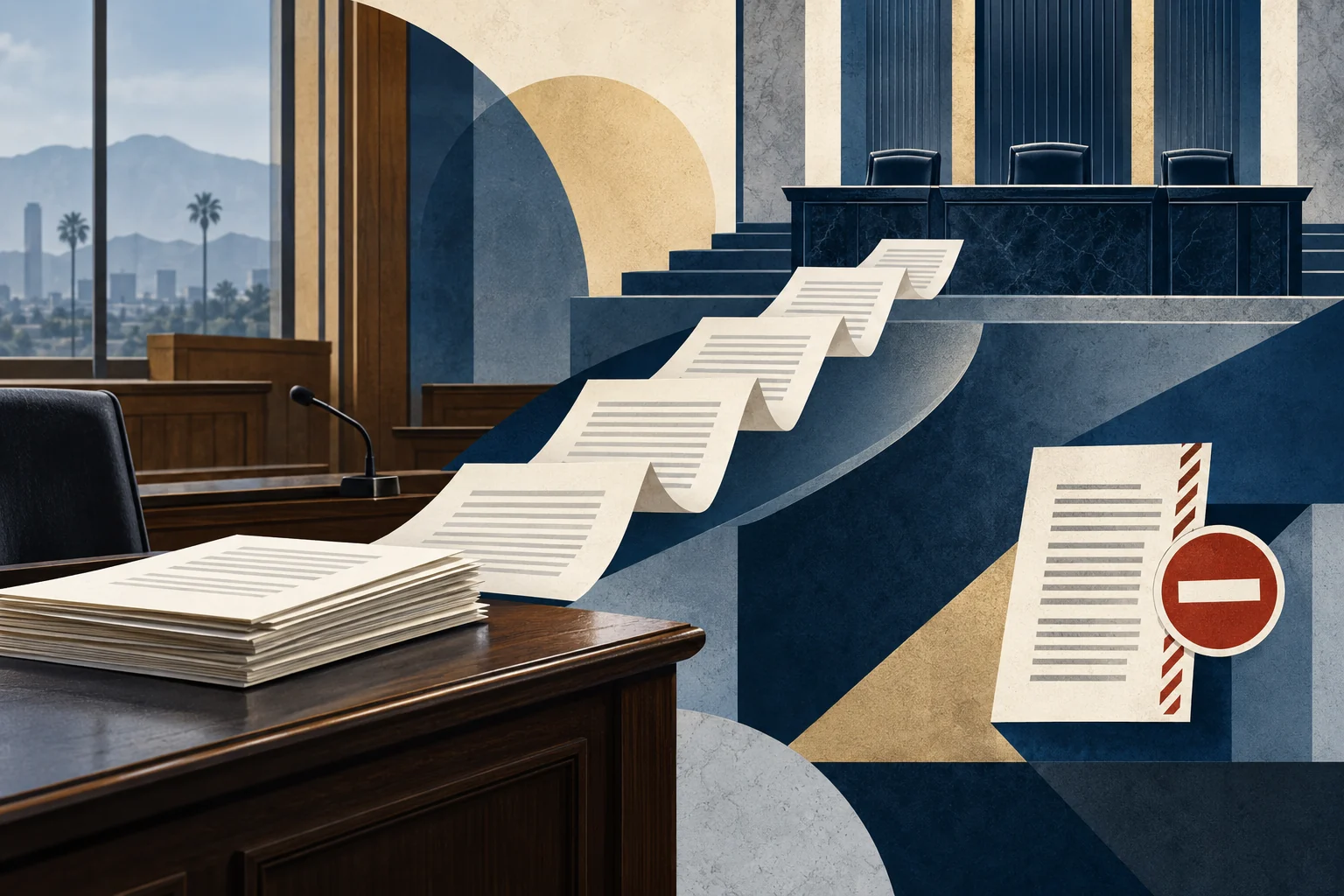 Petition pages rising toward a WCAB review panel