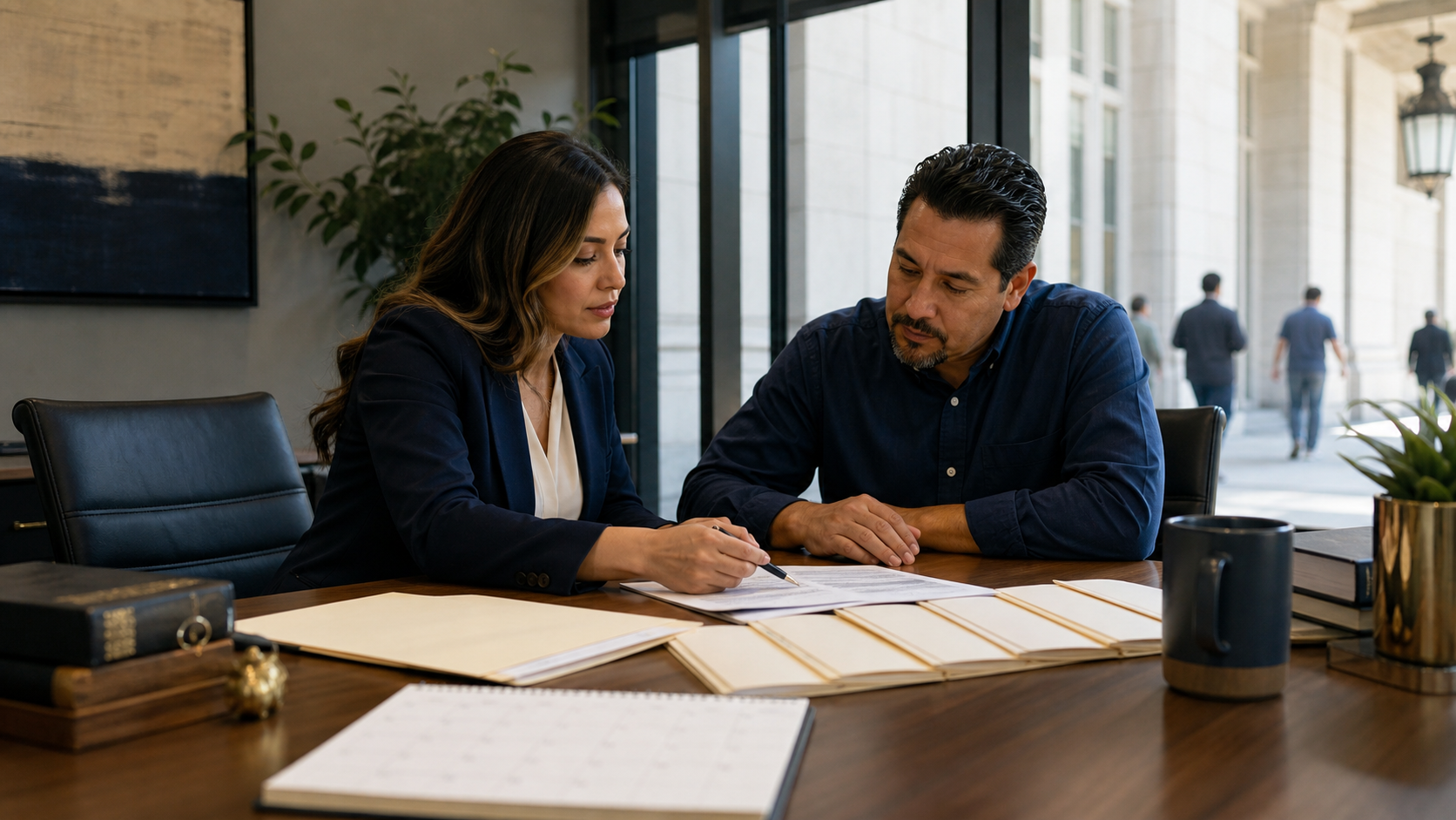Organized official records and planning materials for immigration review