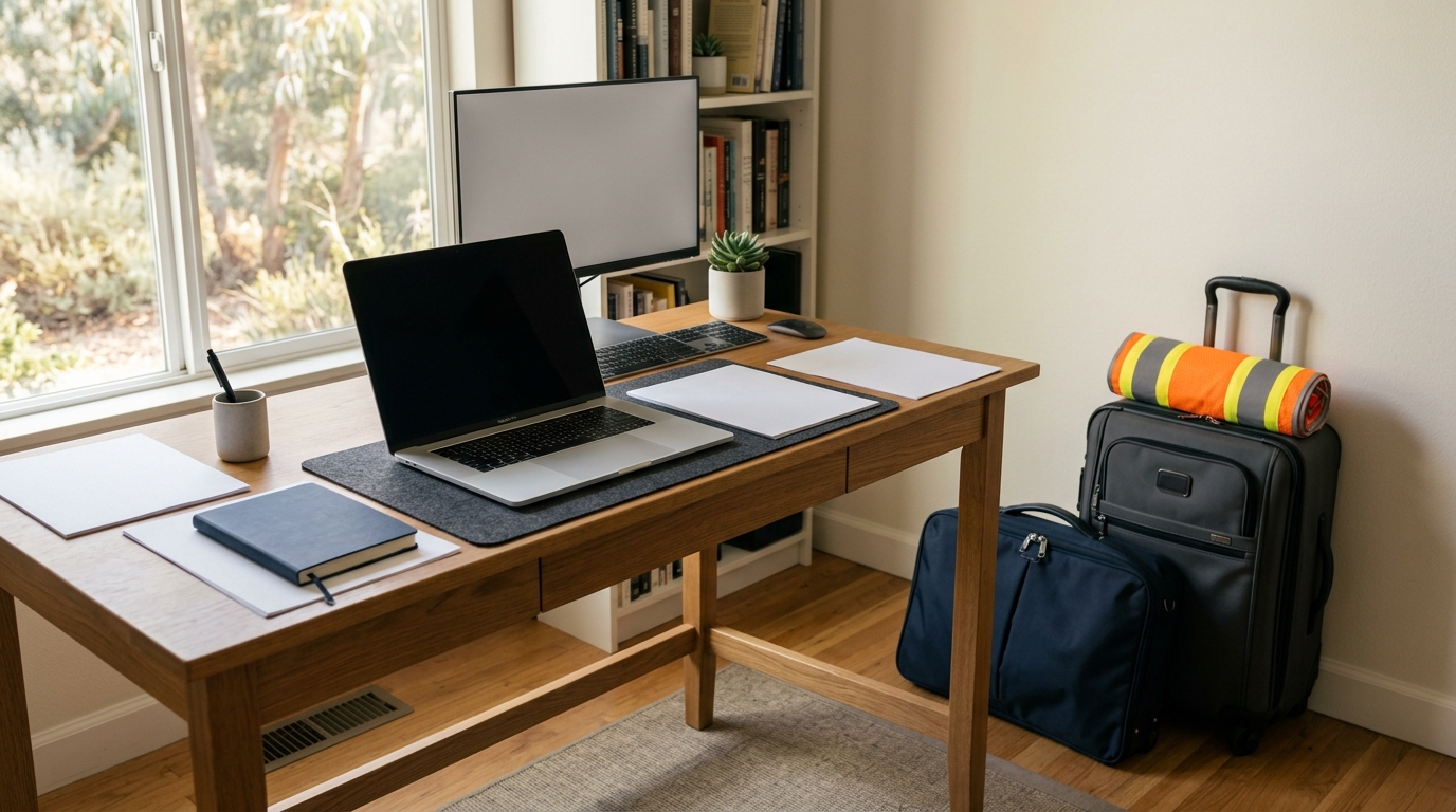 Remote and traveling worker reviewing an incident report